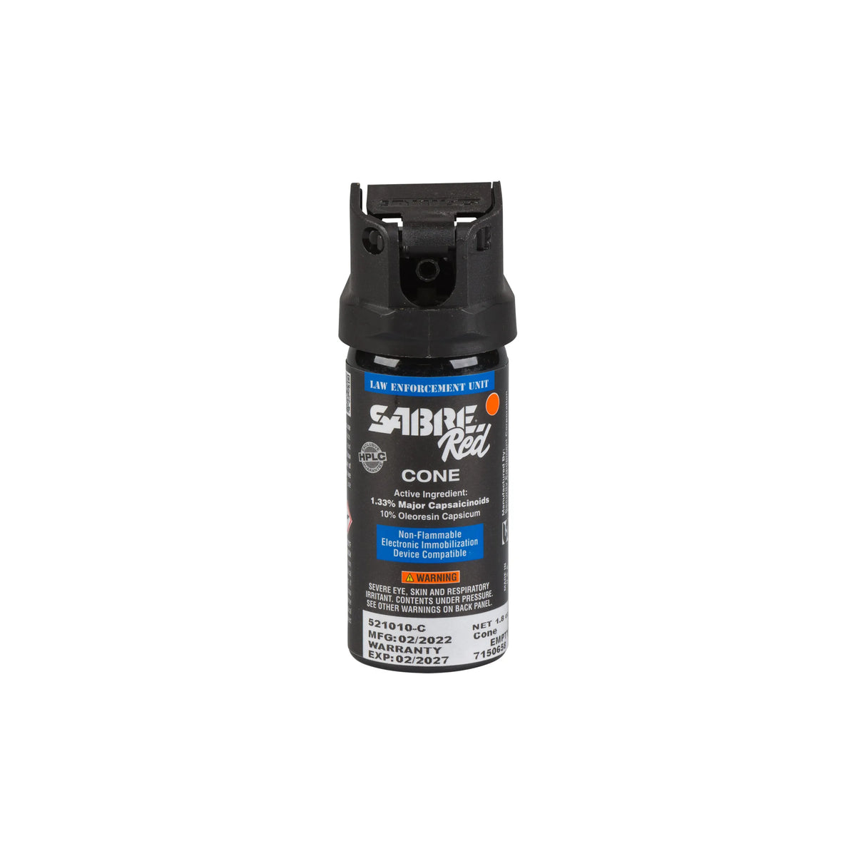 SABRE LAW RED 1.8 oz Level III 10% OC Cone MK-2 Spray 25PK