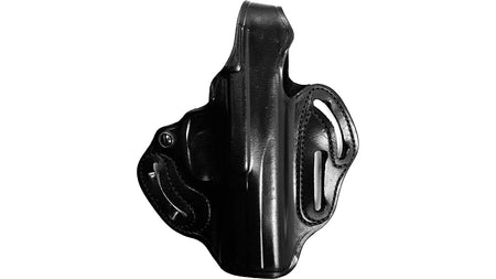 DeSantis Thumb Break Scabbard RH Black Leather Holster for FNS-9 and FNS-40 Compact