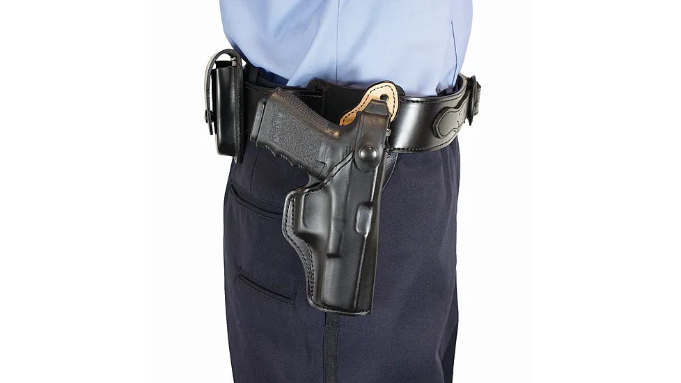 DeSantis Safety Star RH Holster in Black Leather for Glock 17, 22, 31