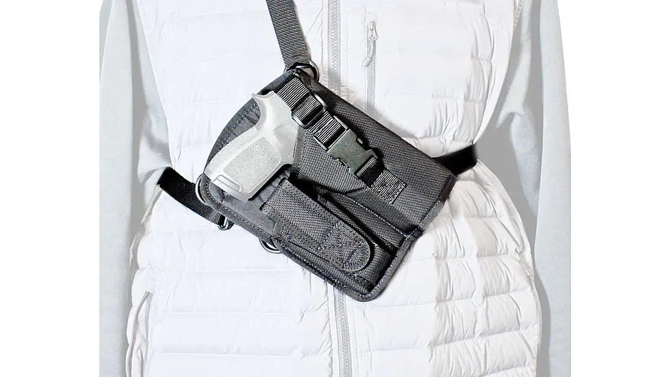 DeSantis Yukon Left-Hand Black Nylon Holster with Adjustable Harness for Large Semi-Auto