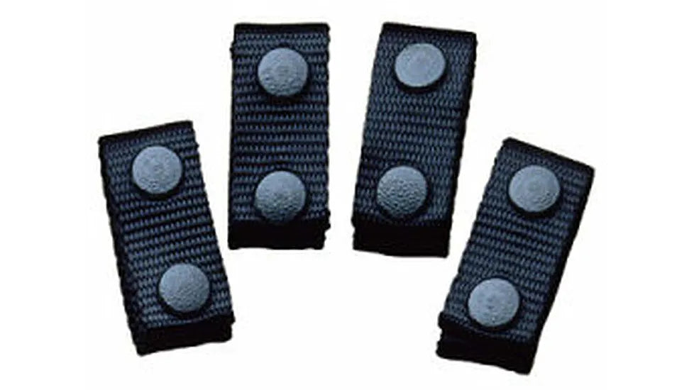 DeSantis Black 2In Nylon Belt Keeper Set of 4