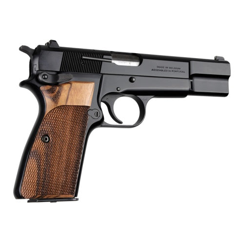 Hogue Browning HiPower Checkered Goncalo Wood Grips