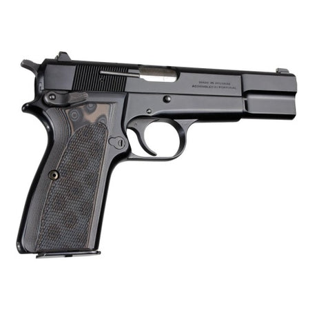 Hogue Browning HiPower Checkered G10 GMascus Black and Grey