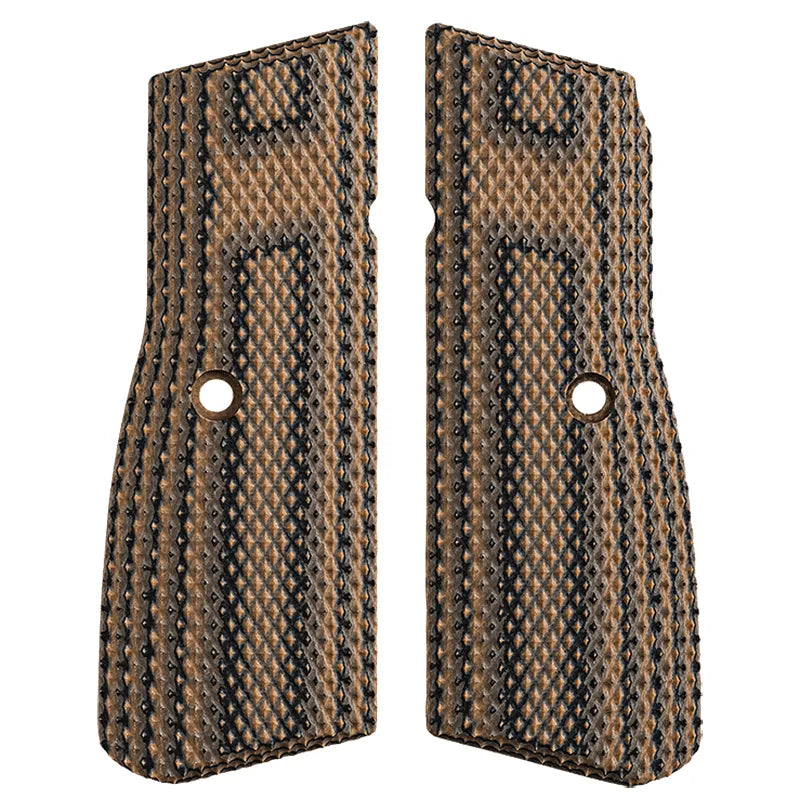 FN High Power G10 Grips in Hyena Brown
