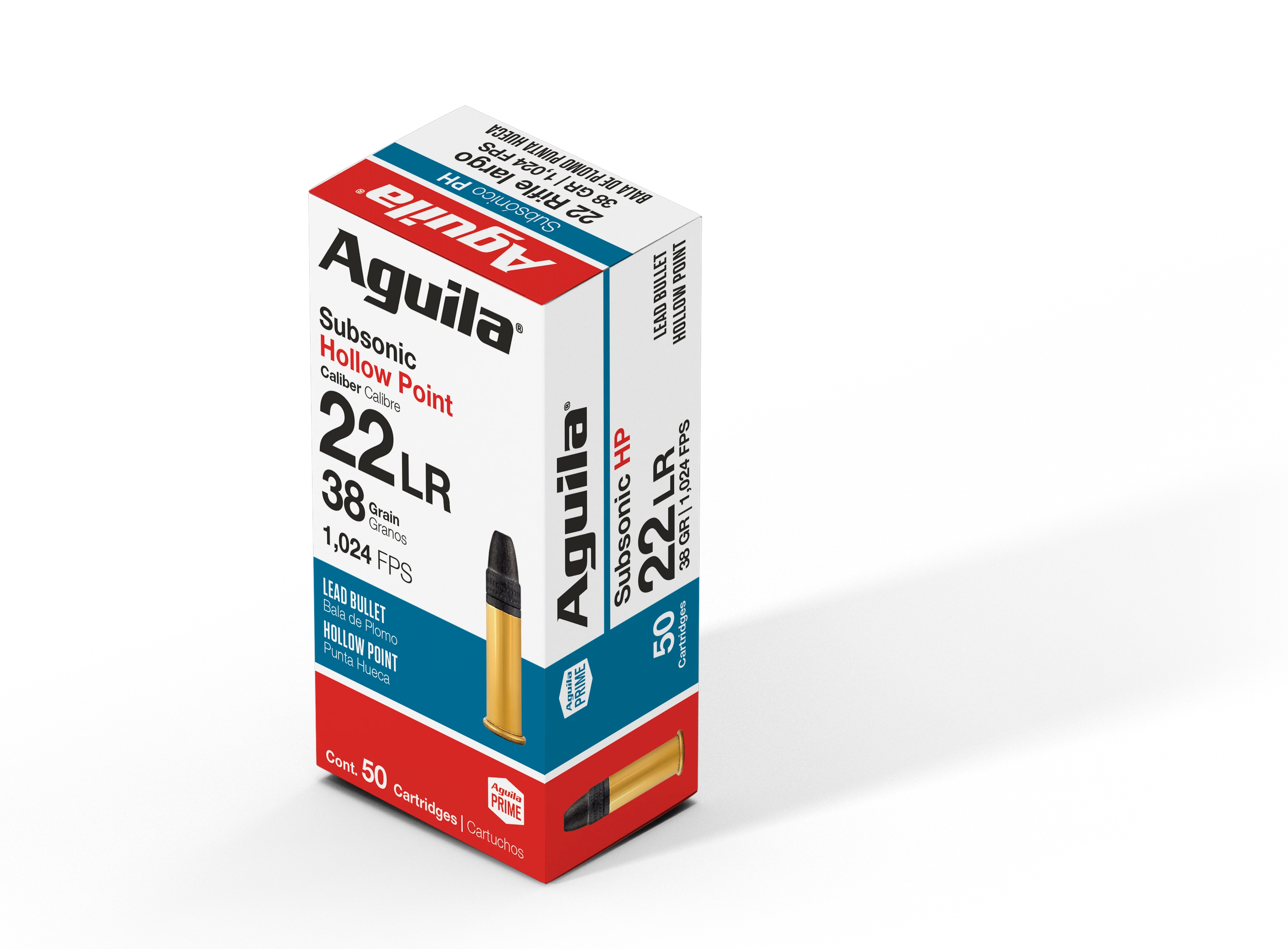 Aguila .22 Long Rifle 1B220268 Subsonic Hollow Point HP 38 Grain