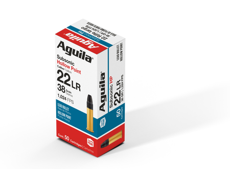 Aguila .22 Long Rifle 1B220268 Subsonic Hollow Point HP 38 Grain