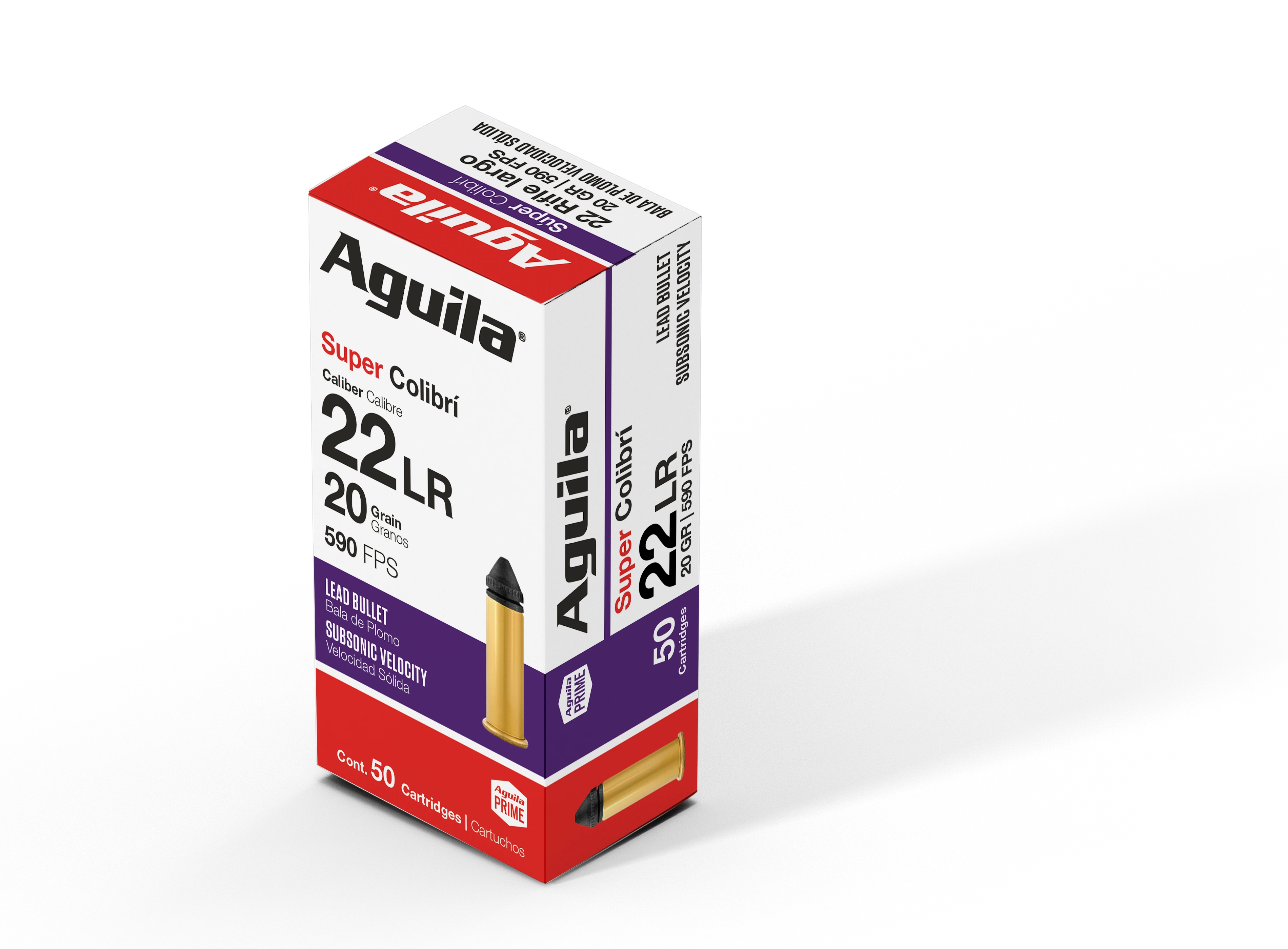 Aguila .22 Long Rifle 1B220339 Super Colibri Subsonic Lead 20 Grain