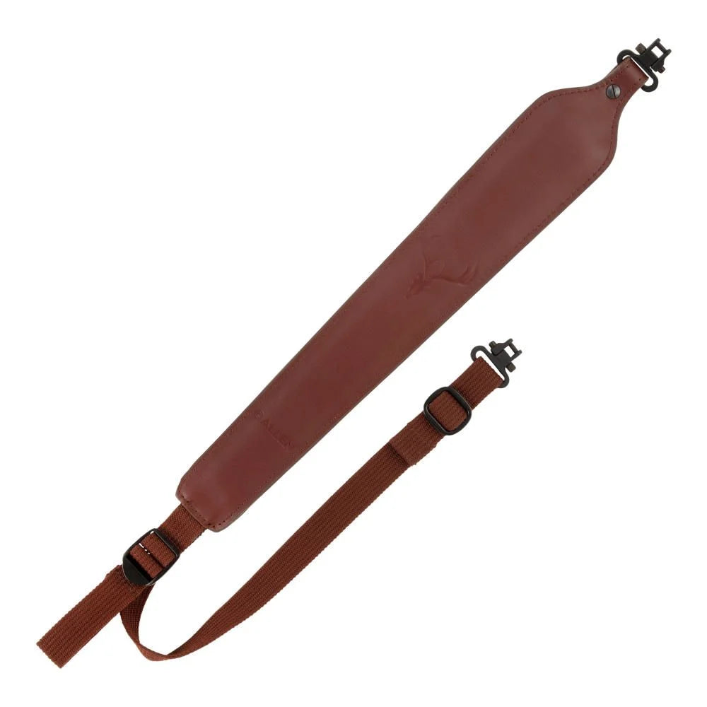 Allen Deer Head Leather Rifle Sling with Decorative Embossing