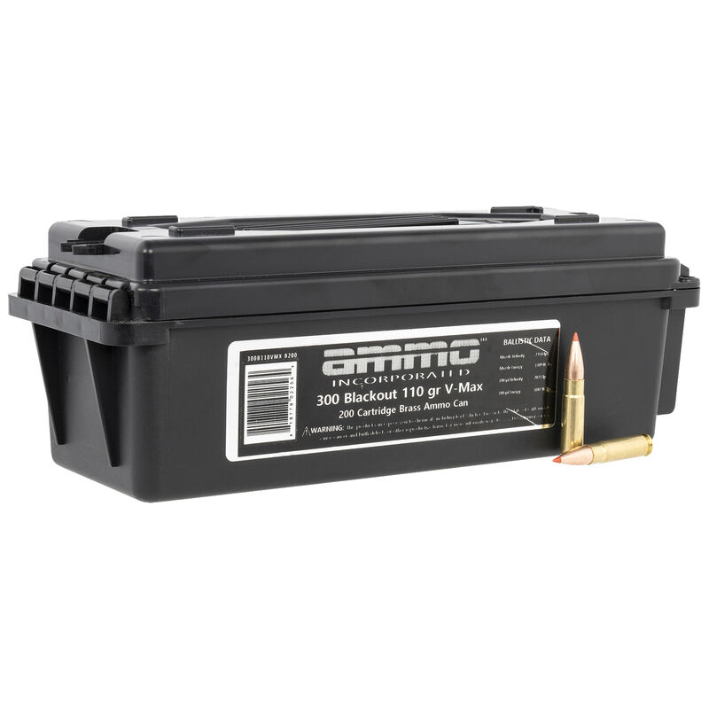 Ammo Inc .300 AAC Blackout Rifle Ammo Signature Hornady V-Max PolyTip 110 grain 