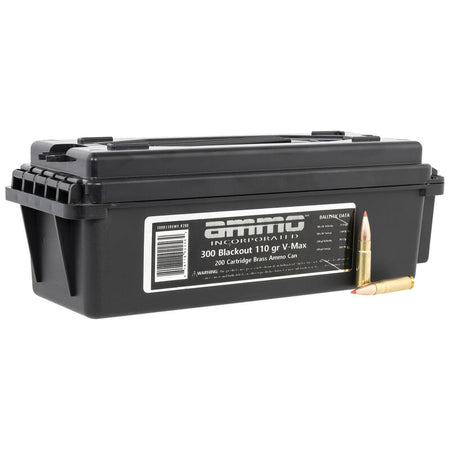 Ammo Inc .300 AAC Blackout Rifle Ammo Signature Hornady V-Max PolyTip 110 grain 