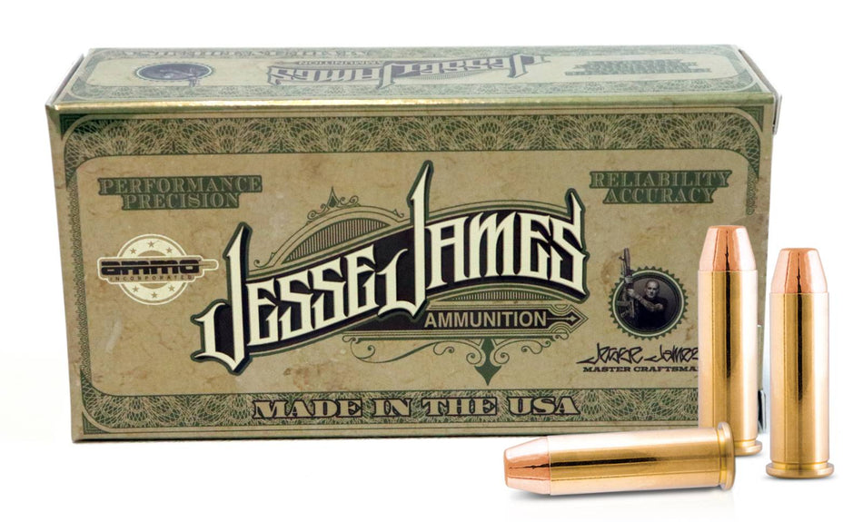 Ammo Inc .38 Special Handgun Ammo JESSE JAMES Total Metal Jacket TMC 125 grain 