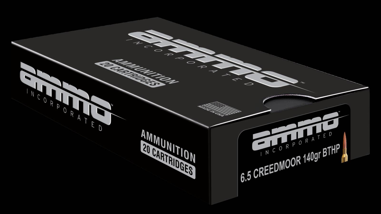 Ammo Inc 6.5mm Creedmoor 65CM140BTHPA20 Match 140 Grain