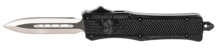 CoBRATec Small OTF Dagger Black Knife Not Serrated
