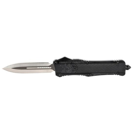 CobraTec Large Dagger OTF Knife Black Non-Serrated Blade