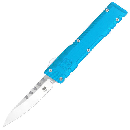 CobraTec Stealth Blue 154CM Drop Plain Edge OTF Knife