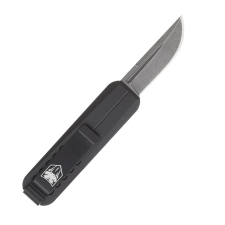 CobraTec CALI 928 Black OTF Knife Drop Point Non-Serrated