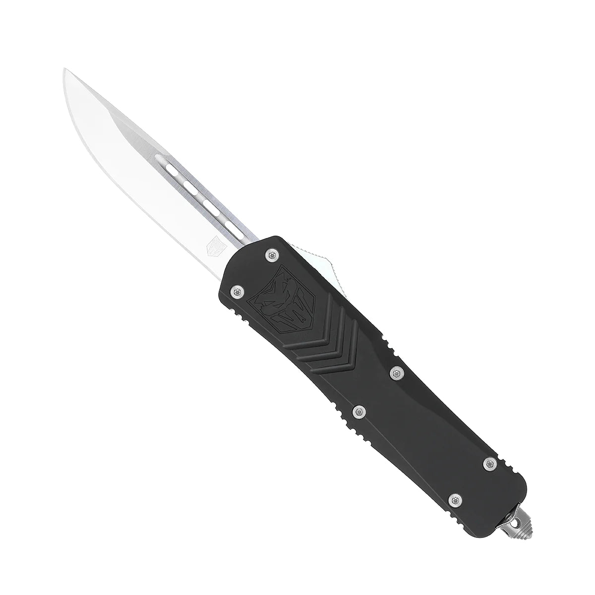 CobraTec Large FS-X Black Drop Point Non-Serrated Folding Knife