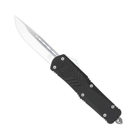 CobraTec Large FS-X Black Drop Point Non-Serrated Folding Knife