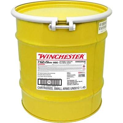 Winchester .308 Win / 7.62x51mm Rifle Ammo USA WHITE BOX Full Metal Jacket FMJ 149 grain 