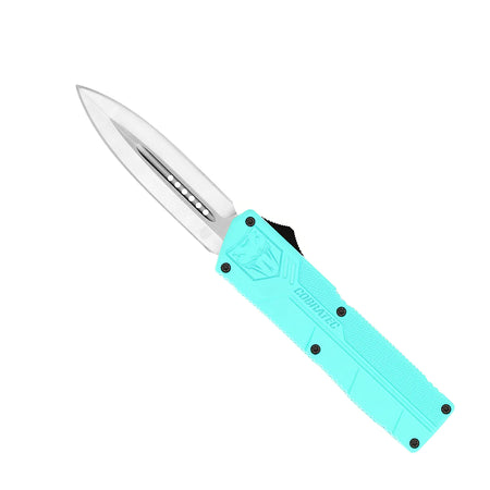 CobraTec LW Tiffany Blue Dagger Blade Non-Serrated OTF Folding Knife