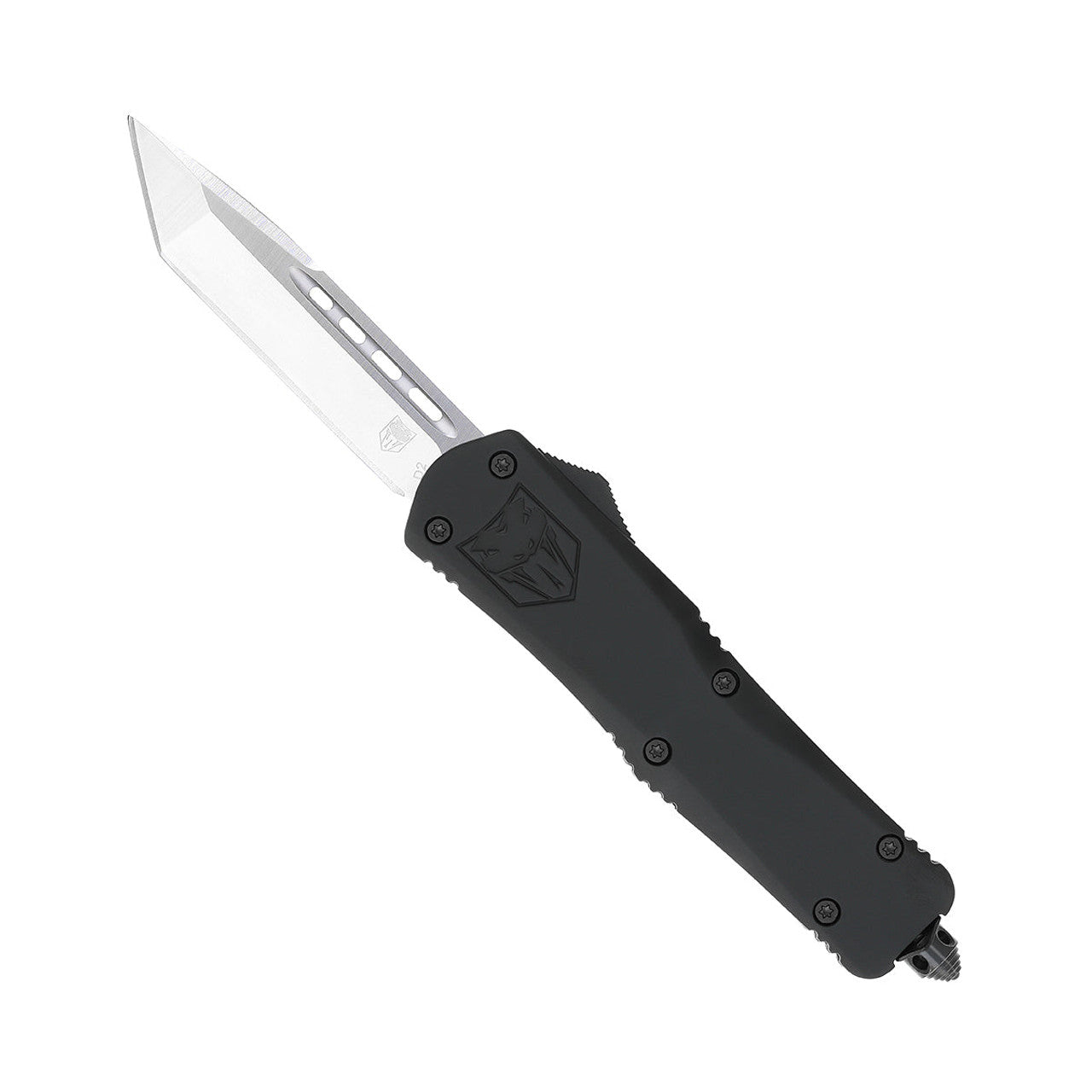 CobraTec FS-3 Large Black OTF Tanto Plain Edge Knife