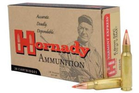 Hornady 6.8 Remington SPC Rifle Ammo VARMINTCenterfire Polymer Tip PolyTip 110 grain 
