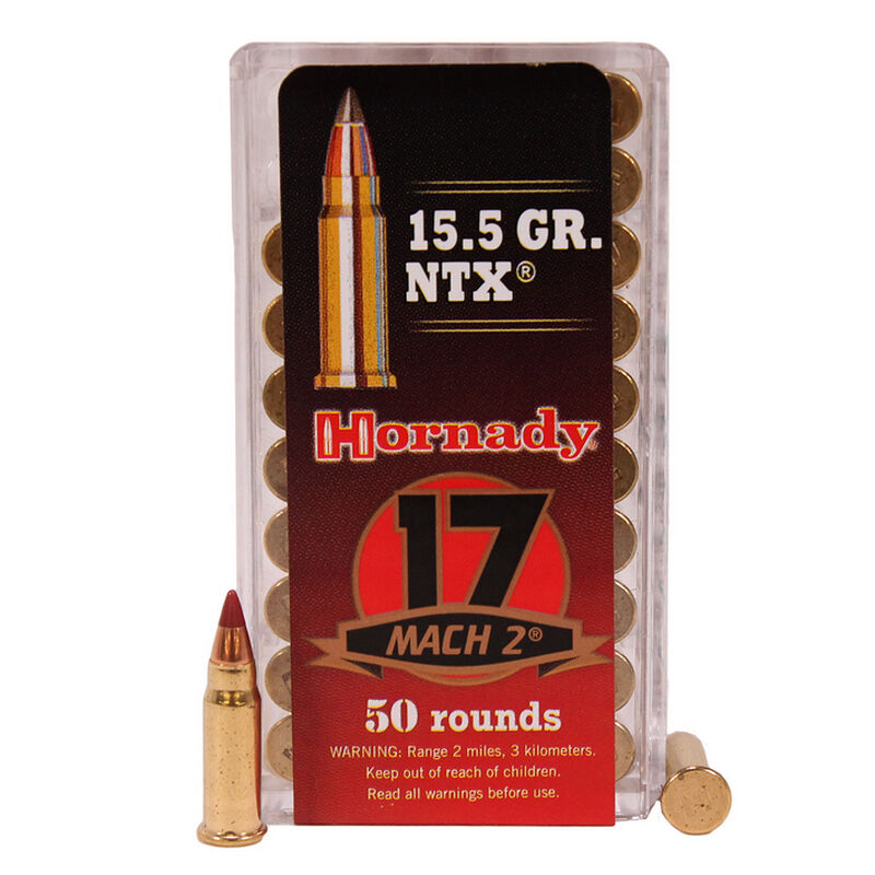 Hornady .17 Hornady Mach 2 Rimefire Ammo Varmint Express Non-Toxic Lead-Free PolyTip 16 grain 