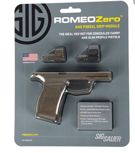 SIG Romeo Zero OD Green Grip Modification Kit & Red Dot
