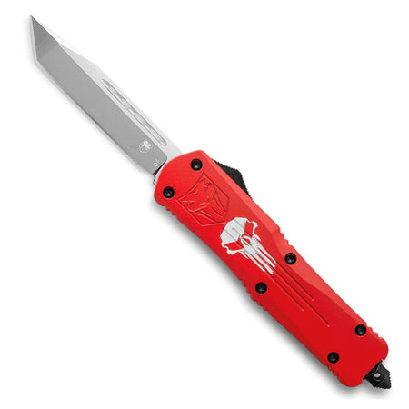 CoBRATec Punisher Tanto OTF Knife Red Large Non-Serrated