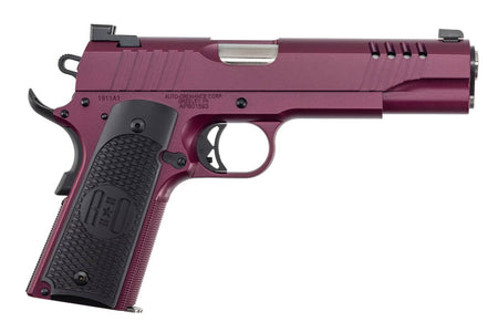 Auto-Ordnance 1911 Pistol .45 ACP Black Cherry Cerakote