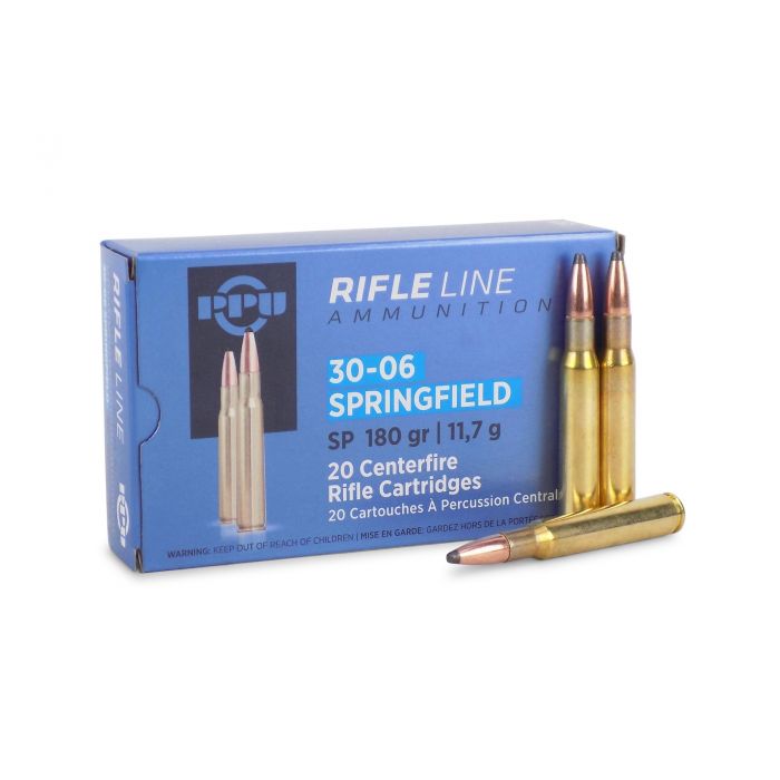 Prvi Partizan .30-06 Springfield Rifle Ammo PPU Soft Point JSP 180 grain 