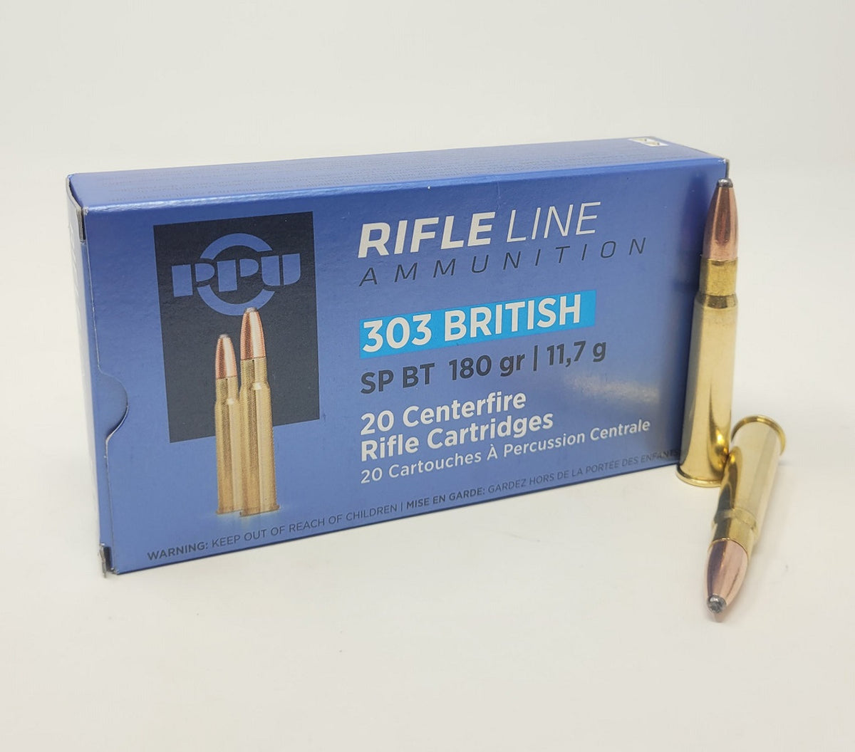 Prvi Partizan .303 British Rifle Ammo Soft Point Jacketed Soft Point JSP 180 grain 