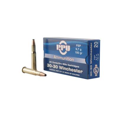 Prvi Partizan .30-30 Winchester Rifle Ammo PPUCenterfire Flat Soft Point JSP 150 grain 
