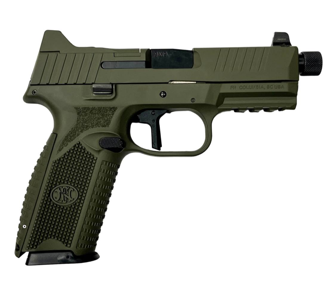 FN 509 Tactical 9mm Pistol Bundle, OD Green, Black w/ 17 & 24-Round Mags