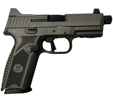 FN 509 Tactical 9mm Pistol Bundle, Tungsten Grey, Black w/ 17 & 24-Round Mags