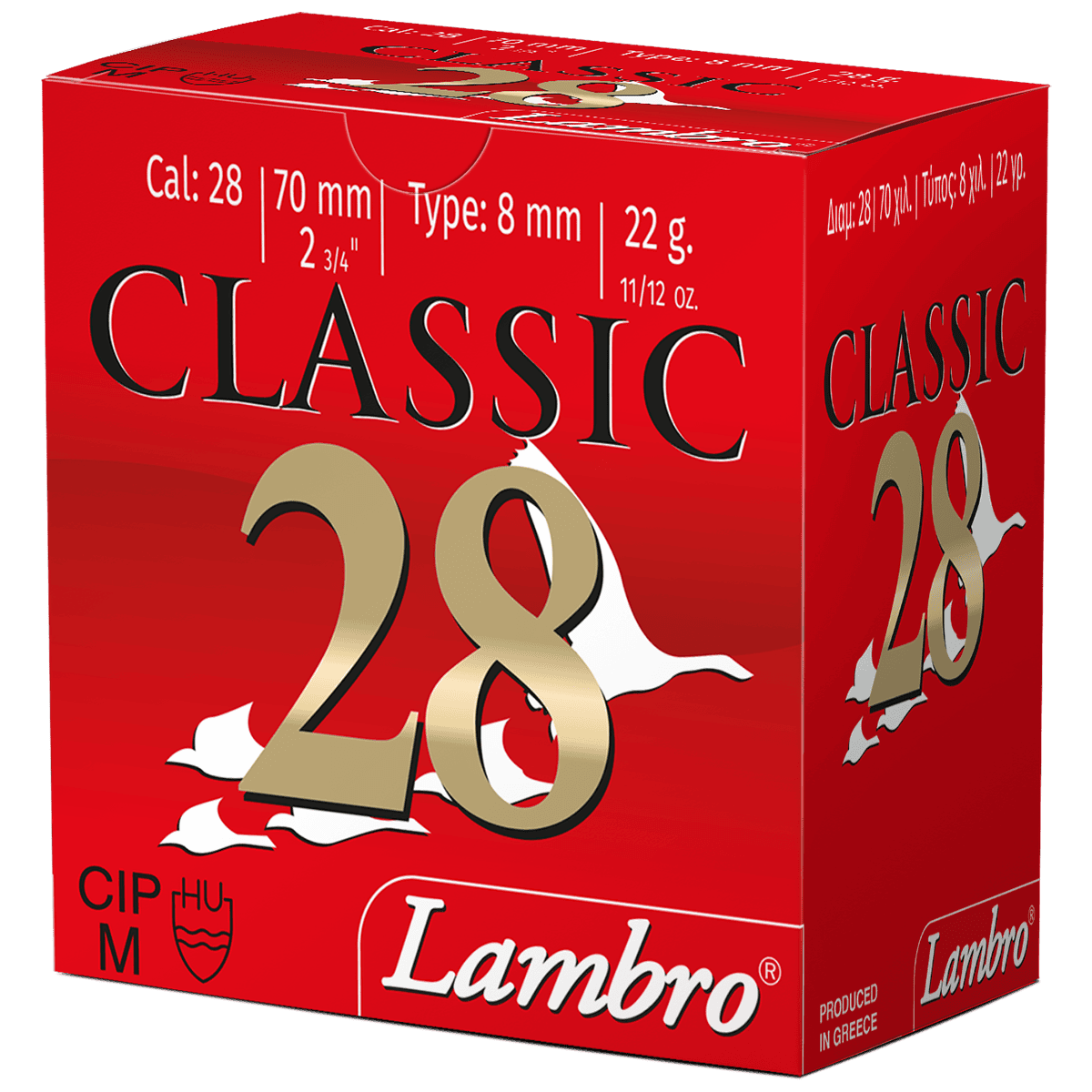 Lambro 28 Gauge Shotgun Shells LAMBRO #8 11/12 oz 2.75 in