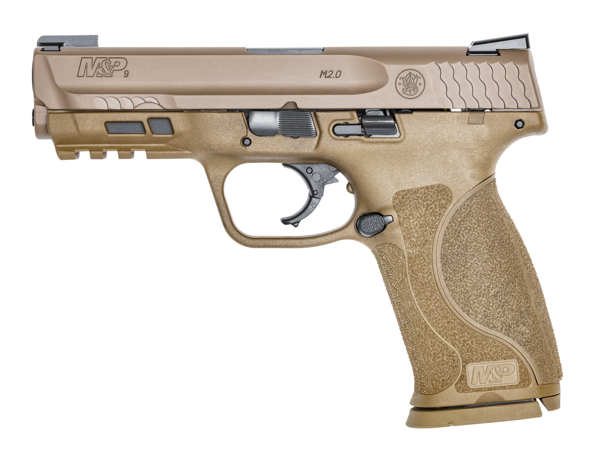 S&W M&P9 Full Size M2.0 9mm FDE Pistol w/ Truglo TFX Sights, 17RD