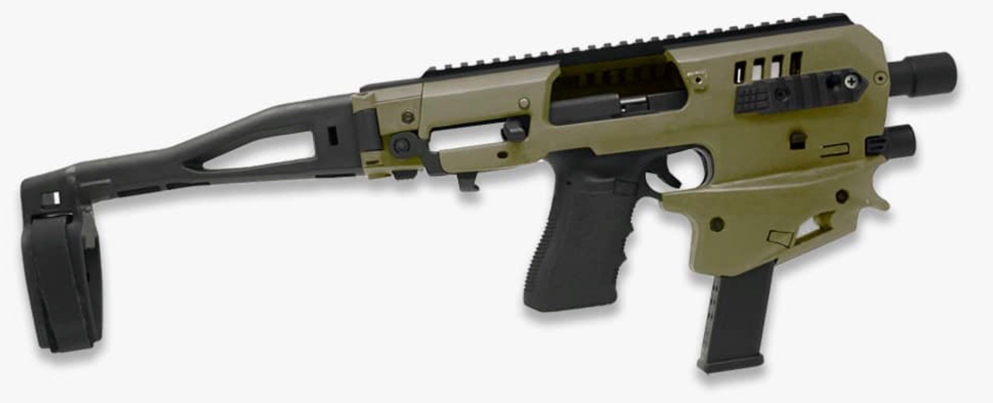 CAA MCK Gen2 Glock 43/43X/48 OD Green Long Stabilizer Conversion Kit