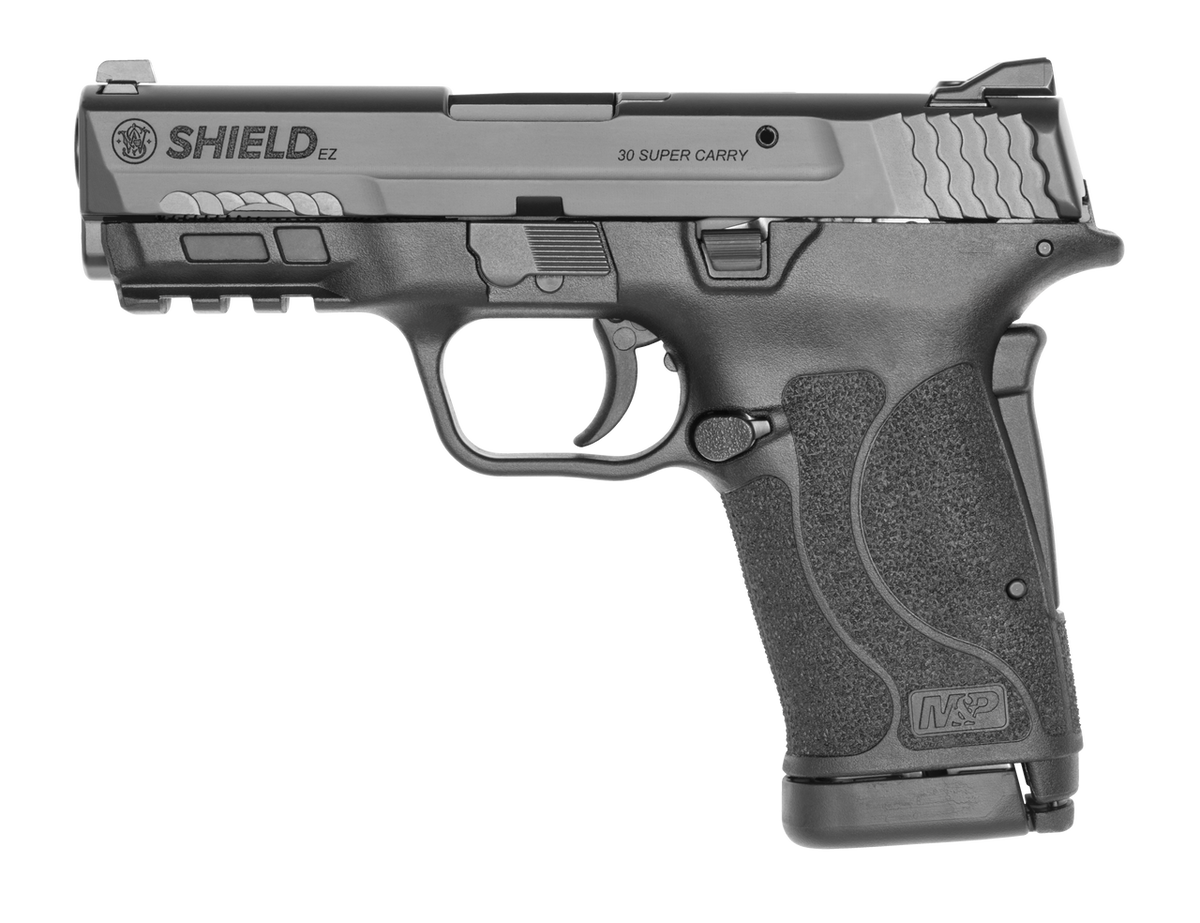 Smith & Wesson Shield EZ .30 Super Carry Black 3.675in Pistol, 10RD, MA Compliant