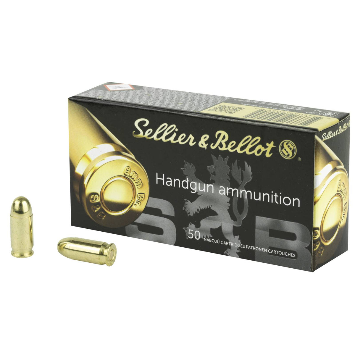 Sellier & Bellot (S&B) .380 ACP/Auto SB380A Full Metal Jacket FMJ 92 Grain