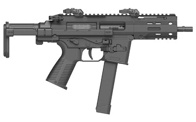 B&T SPC9 PDW Brace Pistol, Glock Lower, 5.9" Barrel, Black, 30-Round Mag