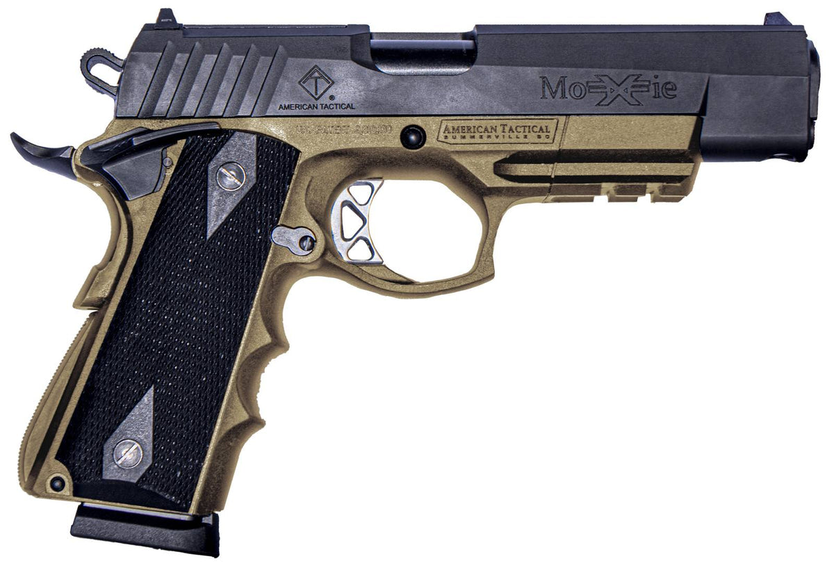 ATI FXH-45 Moxie Hybrid Pistol, .45 ACP, 4.25in Barrel, FDE Polymer Frame with Black Aluminum Inserts