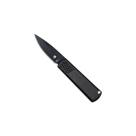 CobraTec Compact OTF Knife Black Hidden Release 1.9" D2 Steel Blade