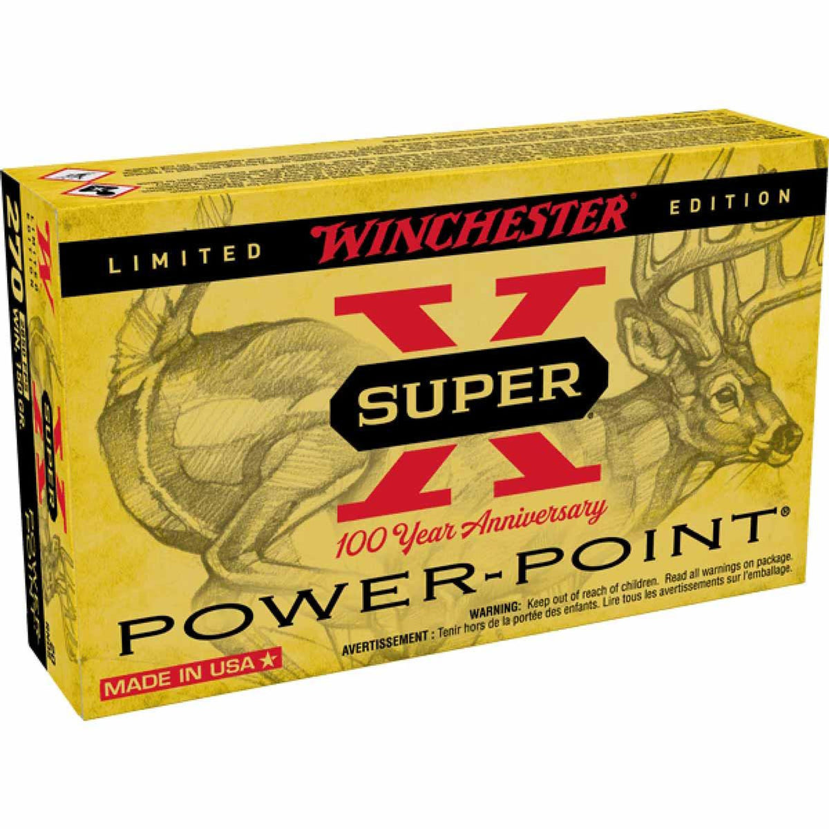Winchester .308 Win / 7.62x51mm Rifle Ammo Super X 100 Year Anniversary Soft Point Super-X JSP 150 grain 