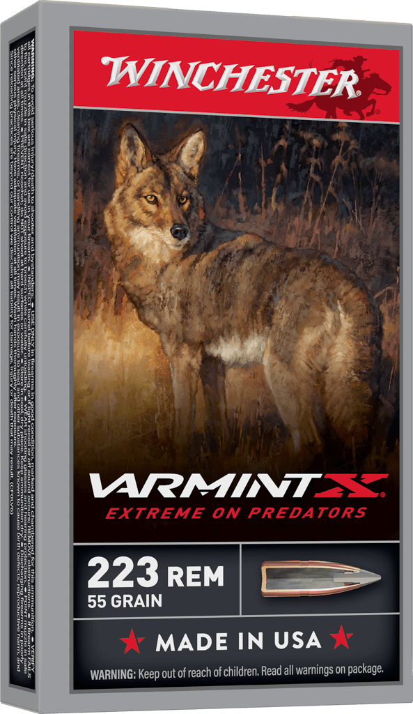 Winchester .223 Remington Rifle Ammo Varmint X Polymer Tip Rapid Expansion PolyTip 55 grain 
