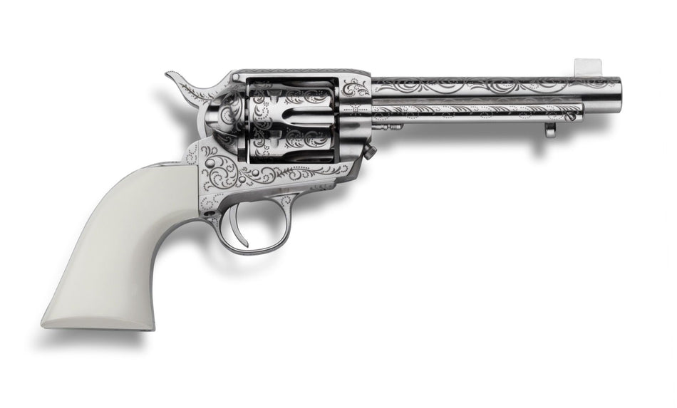 Cimarron Bat Masterson Frontier .45 Colt (LC) 5.5" Laser-Engraved Revolver