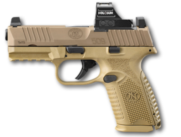 FN 509M MRD FDE 9mm Pistol w/ Holosun HS407C, (2) 15rd Magazines