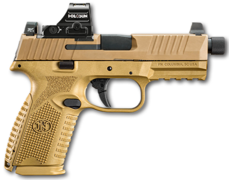 FN 509 Midsize Tactical, 9mm, 4.5" Barrel, Holosun 407C, FDE, 1/15rd, 1/24rd