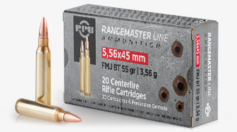 Prvi Partizan 5.56x45mm NATO Rifle Ammo RANGEMASTER Full Metal Jacket FMJ 55 grain 