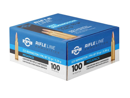 Prvi Partizan .223 Remington Rifle Ammo RIFLE LINE Full Metal Jacket Boat Tail FMJ 55 grain 